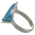 Authentic Sterling Silver Turquoise Inlay Ring Size 5-3/4 UX34390