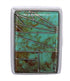 Sturdy Turquoise Inlay Sterling Silver Ring Size 5-3/4 WX37416