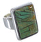 Sturdy Turquoise And Silver Ring Size 6-3/4 WX37426