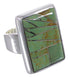 Heavy Turquoise Sterling Silver Jewelry Ring Size 4-3/4 WX37434