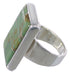 Heavy Turquoise Sterling Silver Jewelry Ring Size 4-3/4 WX37434