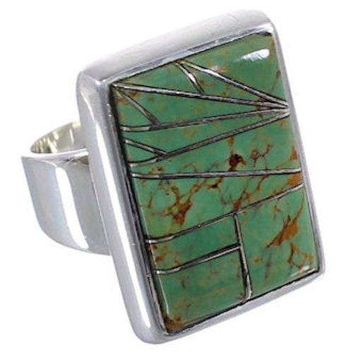 Sterling Silver And Substantial Turquoise Ring Size 6-1/4 WX37442