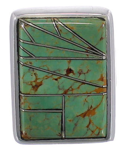 Sterling Silver And Substantial Turquoise Ring Size 6-1/4 WX37442