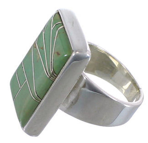 Substantial Turquoise Sterling Silver Jewelry Ring Size 5-3/4 WX37449