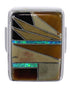 Well-Built Multicolor Inlay And Silver Ring Size 5-1/2 WX37726