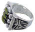 Southwest Silver Turquoise Strudy Needlepoint Ring Size 4-3/4 VX37034