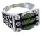 Substantial Turquoise Silver Needlepoint Ring Size 8-1/2 VX37067