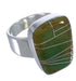 Southwest Turquoise Inlay High Quality Ring Size 4-3/4 EX40396