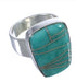 Turquoise High Quality Southwest Silver Ring Size 7-3/4 EX40418