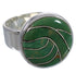 Well-Built Authentic Sterling Silver Turquoise Ring Size 5-1/4 WX38559