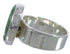 Well-Built Authentic Sterling Silver Turquoise Ring Size 5-1/4 WX38559