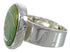 Heavy Southwest Turquoise Sterling Silver Ring Size 5-1/4 WX38316