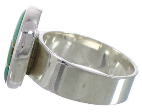 High Quality Sterling Silver Turquoise Ring Size 8-1/4 WX38335