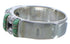 Sterling Silver Turquoise Southwest Inlay Ring Size 6-3/4 WX34372