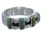 Authentic Sterling Silver Southwest Turquoise Ring Size 4-3/4 WX34430