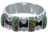 Southwest Turquoise Sterling Silver Ring Size 5-1/4 WX34442