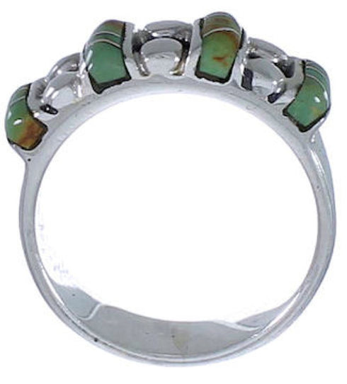 Turquoise Sterling Silver Southwest Ring Size 5-3/4 WX34436