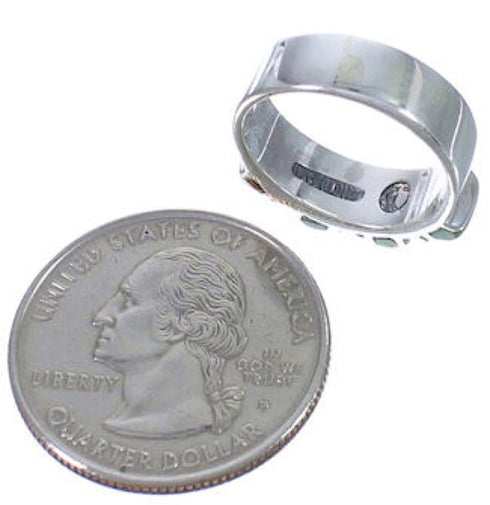 Turquoise Sterling Silver Southwest Ring Size 5-3/4 WX34436