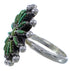 Genuine Sterling Silver Needlepoint Turquoise Ring Size 6-1/4 WX34546