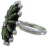 Needlepoint Turquoise Sterling Silver Jewelry Ring Size 5-1/2 WX34555