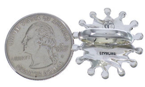 Turquoise Southwest Silver Needlepoint Ring Size 8-1/2 WX34610