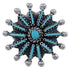 Turquoise Silver Jewelry Needlepoint Ring Size 5-1/4 WX34617