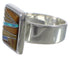 Well-Built Multicolor Sterling Silver Ring Size 8 WX39884