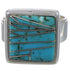 Heavy Sterling Silver Turquoise Inlay Ring Size 7-1/4 WX40627