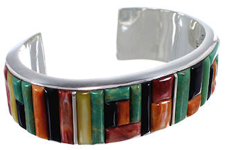 Whiterock Sunset Multicolor Sterling Silver Cuff Bracelet PX28146