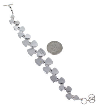 Whiterock Silver Turquoise Multicolor Link Bracelet Jewelry HS32985