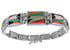 Silver Turquoise Multicolor Whiterock Link Bracelet Jewelry NS39314