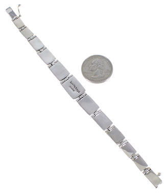 Silver Turquoise Multicolor Whiterock Link Bracelet Jewelry NS39314