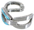 Southwest Turquoise Inlay Silver Jewelry Sturdy Cuff Bracelet MX27426