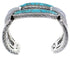Southwest Turquoise Silver Jewelry Sturdy Cuff Bracelet MX27432