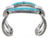 Southwest Turquoise Silver Jewelry Sturdy Cuff Bracelet MX27434