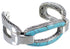 Southwest Turquoise Sterling Silver High Quality Cuff Bracelet MX27437