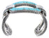 Southwest Turquoise Sterling Silver High Quality Cuff Bracelet MX27437