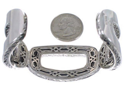 Southwest Turquoise Sterling Silver High Quality Cuff Bracelet MX27437