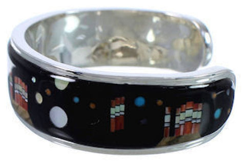 Multicolor Steling Native American Mesa Design Cuff Bracelet NS45883