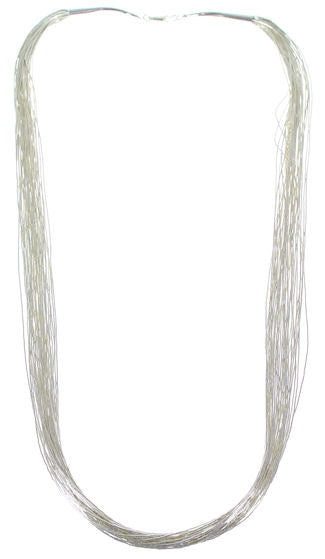 Stunning Liquid Sterling Silver 30 Strands 30" Necklace LS3030