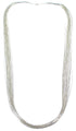 Stunning Liquid Sterling Silver 30 Strands 30" Necklace LS3030