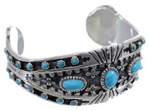 Turquoise Sterling Silver High Quality Cuff Bracelet EX28243