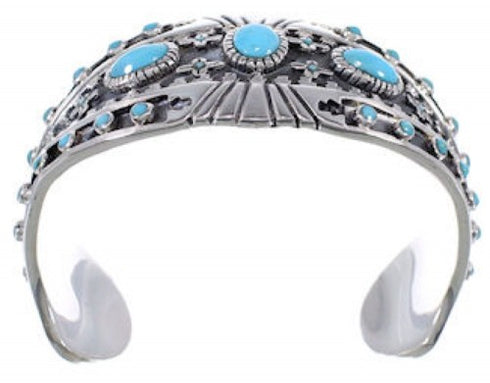 Turquoise Sterling Silver High Quality Cuff Bracelet EX28243