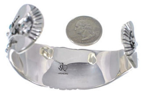 Turquoise Sterling Silver High Quality Cuff Bracelet EX28243