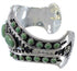 Sterling Silver Well-Built Southwestern Turquoise Cuff Bracelet EX28268