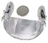 Sterling Silver Well-Built Southwestern Turquoise Cuff Bracelet EX28268
