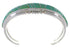 Southwest Turquoise Well-Built Sterling Silver Cuff Bracelet EX28196