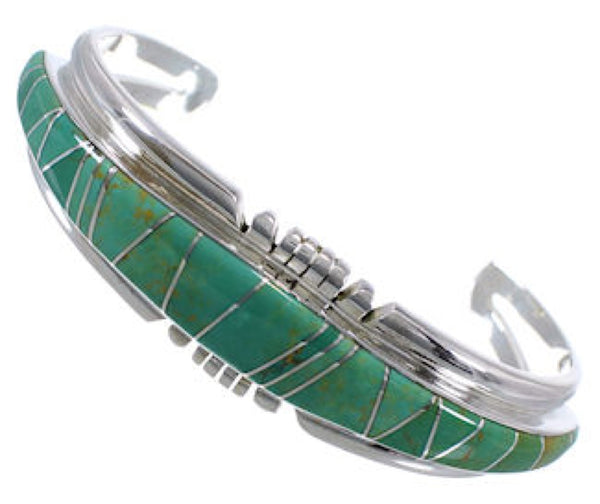 Turquoise Silver High Quality Cuff Bracelet Southwest Jewelry EX28198