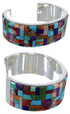 Southwest Multicolor High Quality Silver Cuff Bracelet Jewelry EX28732