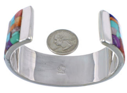 Southwest Multicolor High Quality Silver Cuff Bracelet Jewelry EX28732